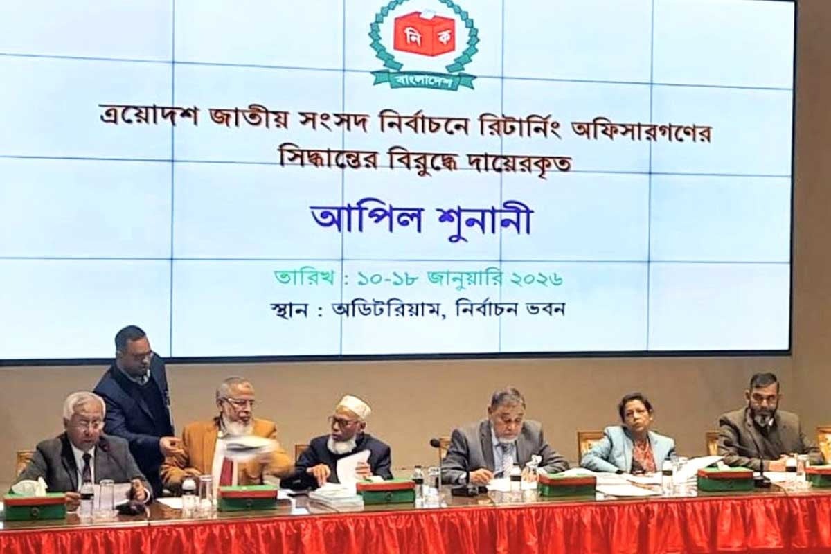 ইসিতে চলছে তৃতীয় দিনের আপিল শুনানি