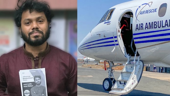 ওসমান হাদিকে নিয়ে এয়ার অ্যাম্বুলেন্স সিঙ্গাপুরের পথে