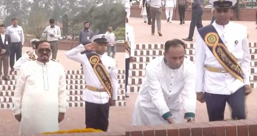 জাতীয় স্মৃতিসৌধে নবনির্বাচিত স্পিকার ও ডেপুটি স্পিকারের শ্রদ্ধা