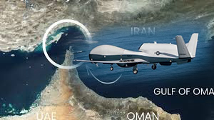 হরমুজ প্রণালিতে ২৪ কোটি ডলারের মার্কিন ড্রোন বিধ্বস্ত