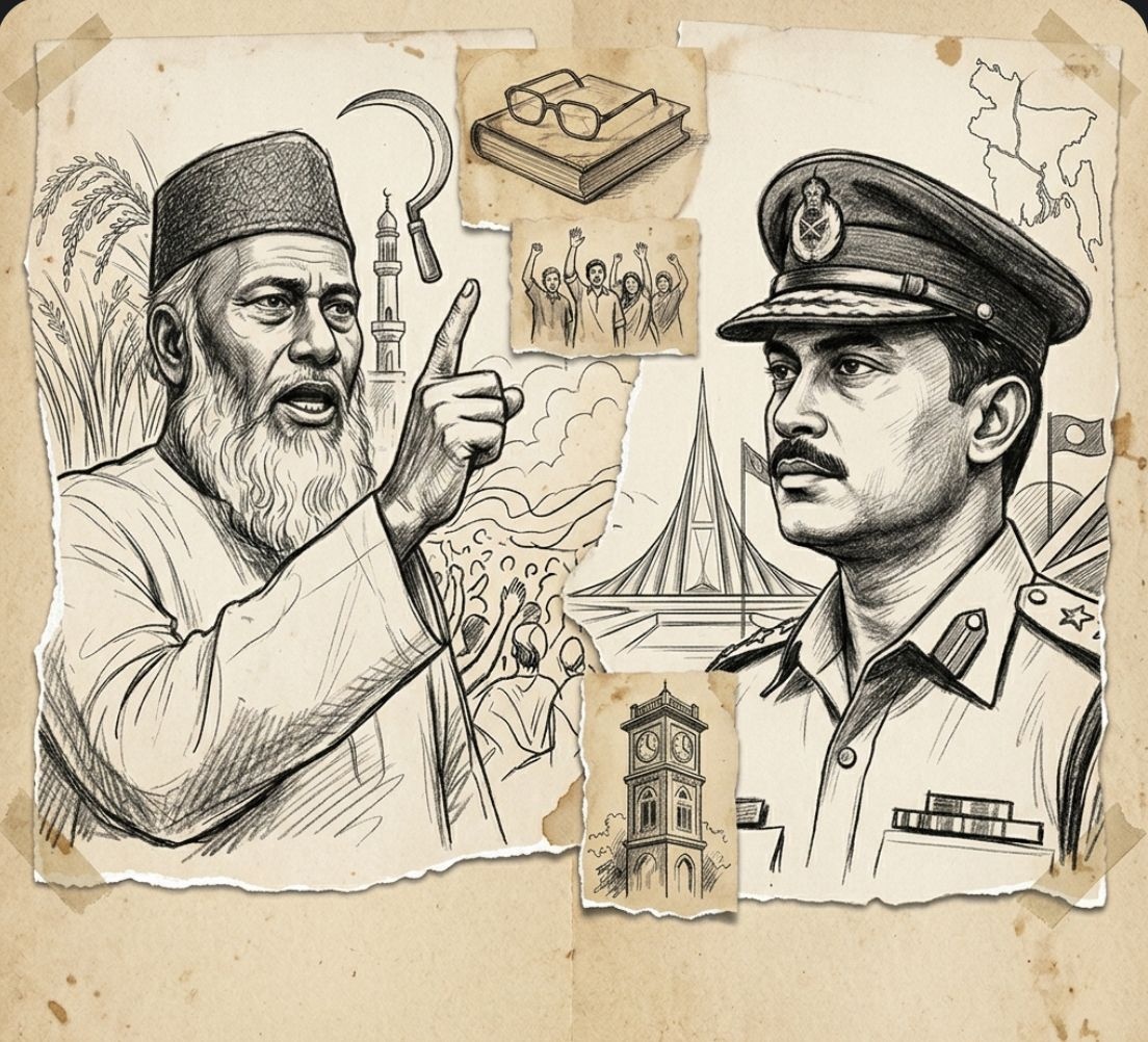 রাজনৈতিক সম্পৃতির অনন্য দৃষ্টান্ত: মাওলানা ভাসানী এবং শহীদ রাষ্ট্রপতি জিয়াউর রহমানের আদর্শিক ঐক্য