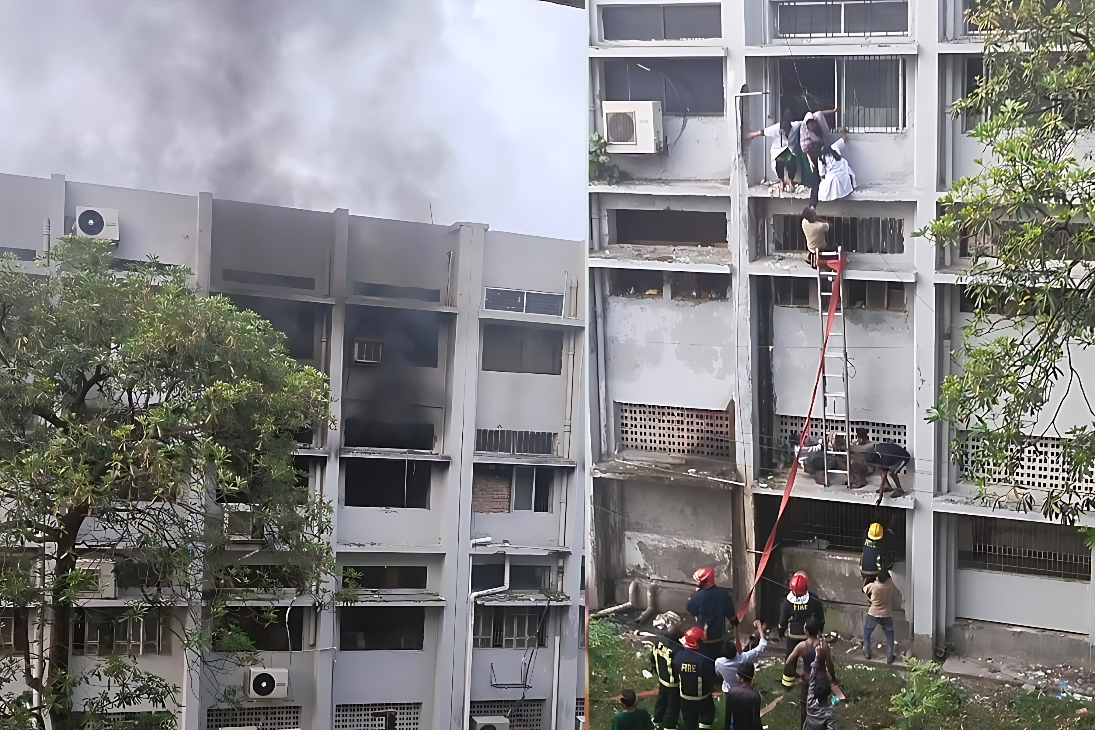 খুলনা মেডিকেল কলেজ হাসপাতালে ভয়াবহ অগ্নিকাণ্ড