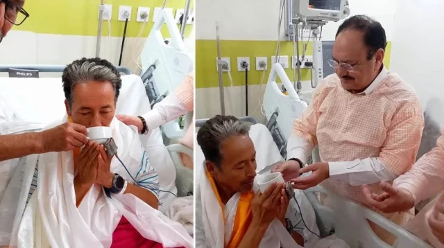 ২৬ দিন পর অনশন ভাঙলেন সোনম ওয়াংচুক, সুস্থতা কামনায় মোদির বার্তা