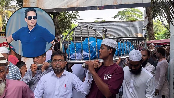মেট্রোরেলের বিয়ারিং প্যাড পড়ে নিহত কালামের দাফন সম্পন্ন