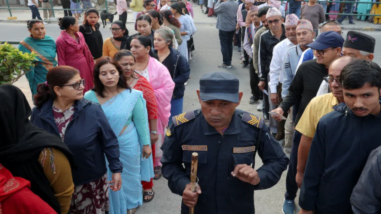 নেপালে জাতীয় নির্বাচনে ভোট গ্রহণ চলছে
