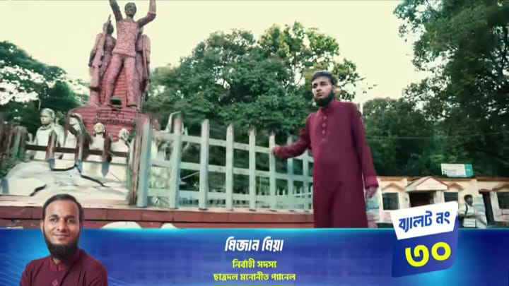 চাকসু নির্বাচনে দৃষ্টিপ্রতিবন্ধী মিজান মিয়া: সমতার রাজনীতিতে ছাত্রদলের সমর্থন